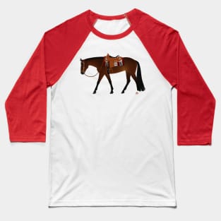 Bay Western Pleasure Horse - Equine Rampaige Baseball T-Shirt